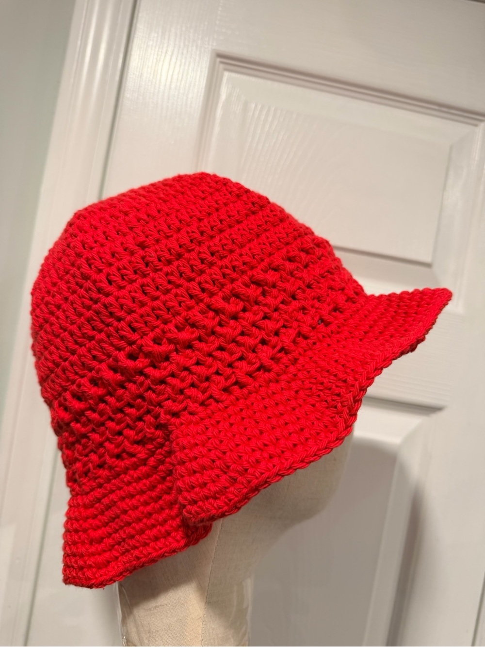 Handmade Crochet Bucket Hat 100% Cotton Lightweight Packable Festival Boho Beach